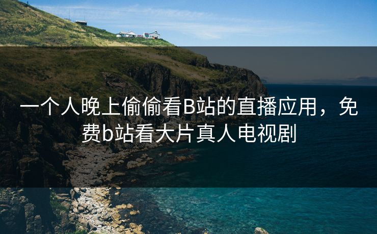 一个人晚上偷偷看B站的直播应用，免费b站看大片真人电视剧